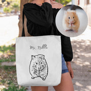 Custom Pet Tote Bag - Pet Photo + Name Pet Tote Bag Mod Paws 