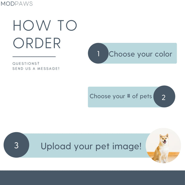 Custom Pet Coasters - Pet Photo + Name Pet Coasters Mod Paws 