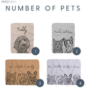 Custom Pet Blanket - Pet Photo + Name Pet Blanket Mod Paws 